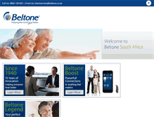 Tablet Screenshot of beltone.co.za