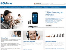 Tablet Screenshot of beltone.nl